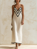 Vestido Fluido "Marisa" | Diseño Chevron Estilizador