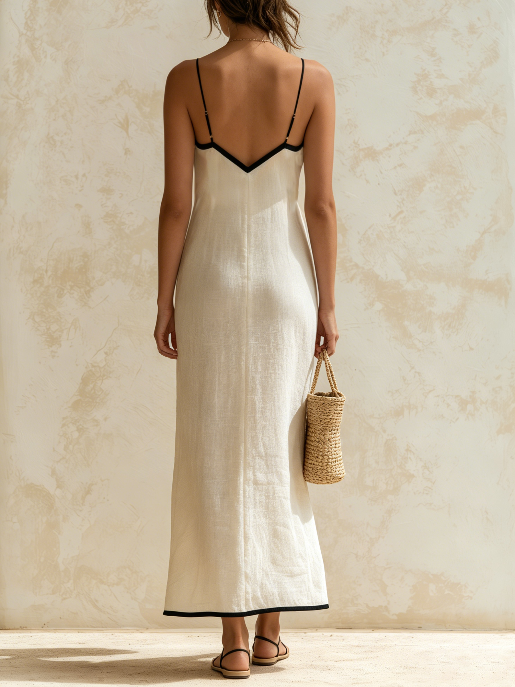 Vestido Fluido "Marisa" | Diseño Chevron Estilizador