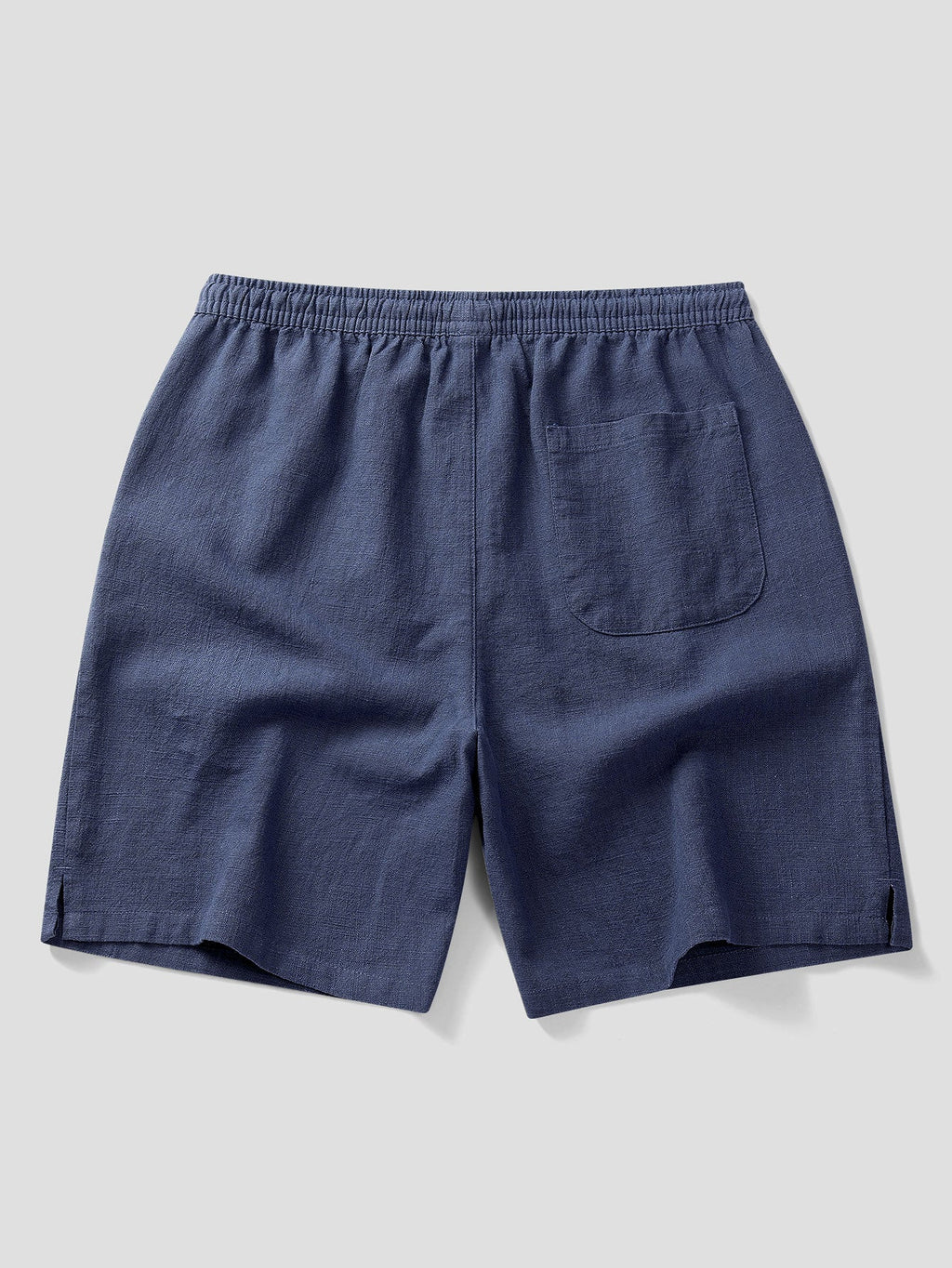 Pantalón corto azul marino con cintura elástica y bolsillo trasero