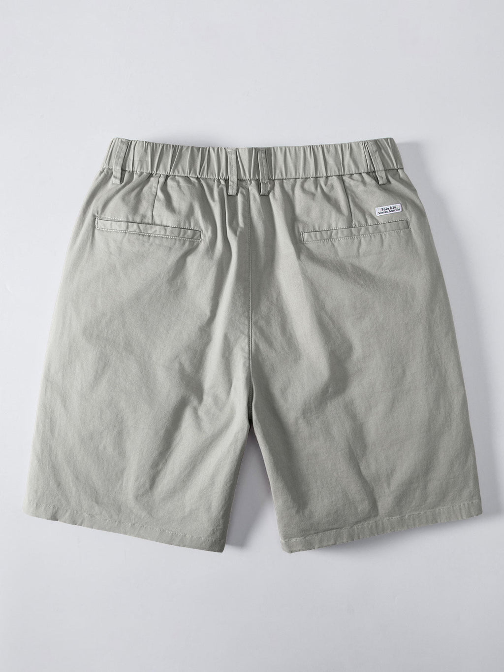 Pantalón corto Verona beige claro con bolsillos y costuras frontales