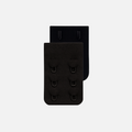 Extensor de sujetador Comfort negro, con 3 pares de ganchos y ojales
