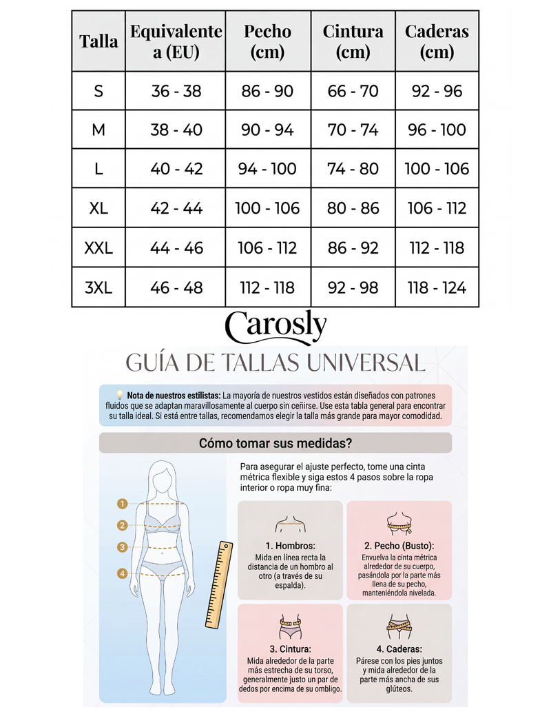 Guía de tallas