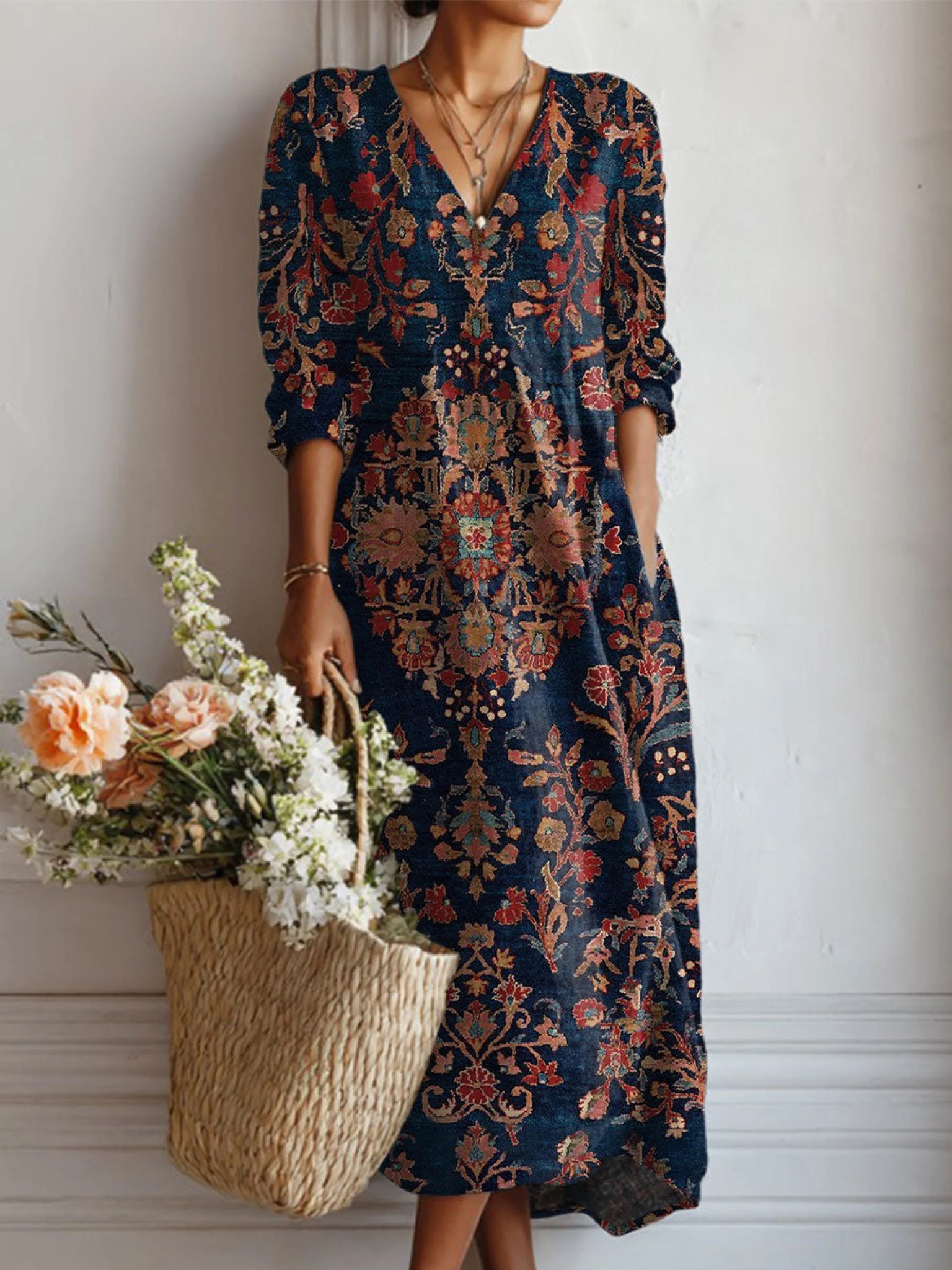 Alessia • Vestido Bohemio Largo
