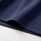 Falda corta interior azul oscuro con cintura elástica y tablas