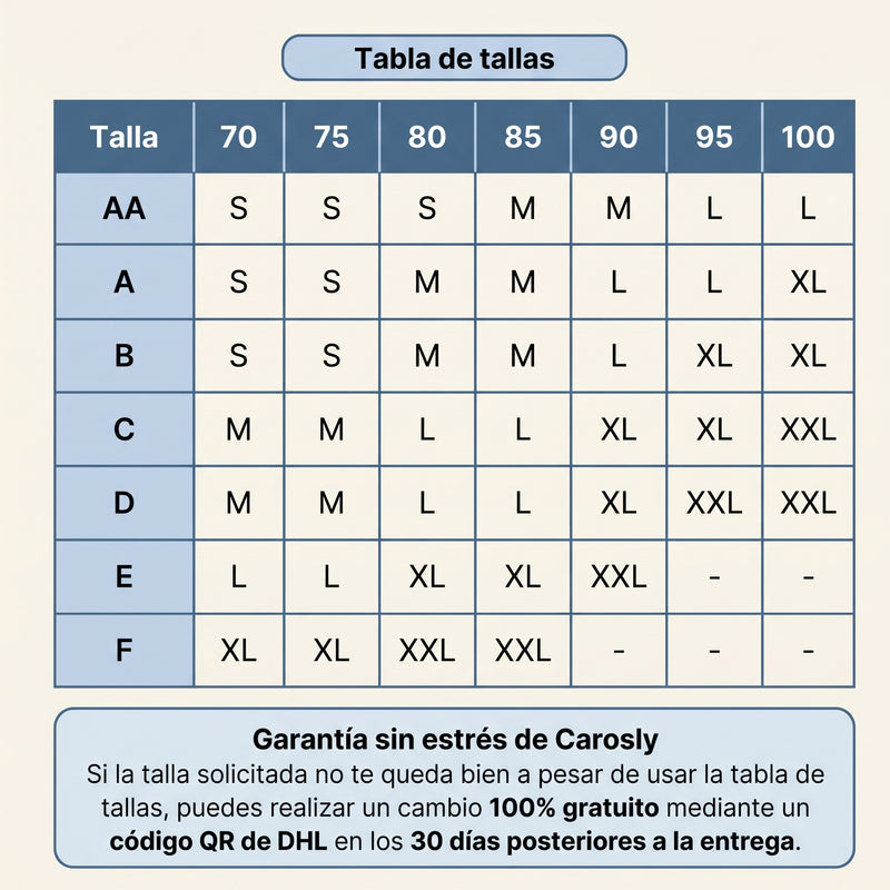 Guía de tallas