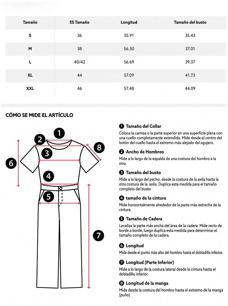 Guía de tallas