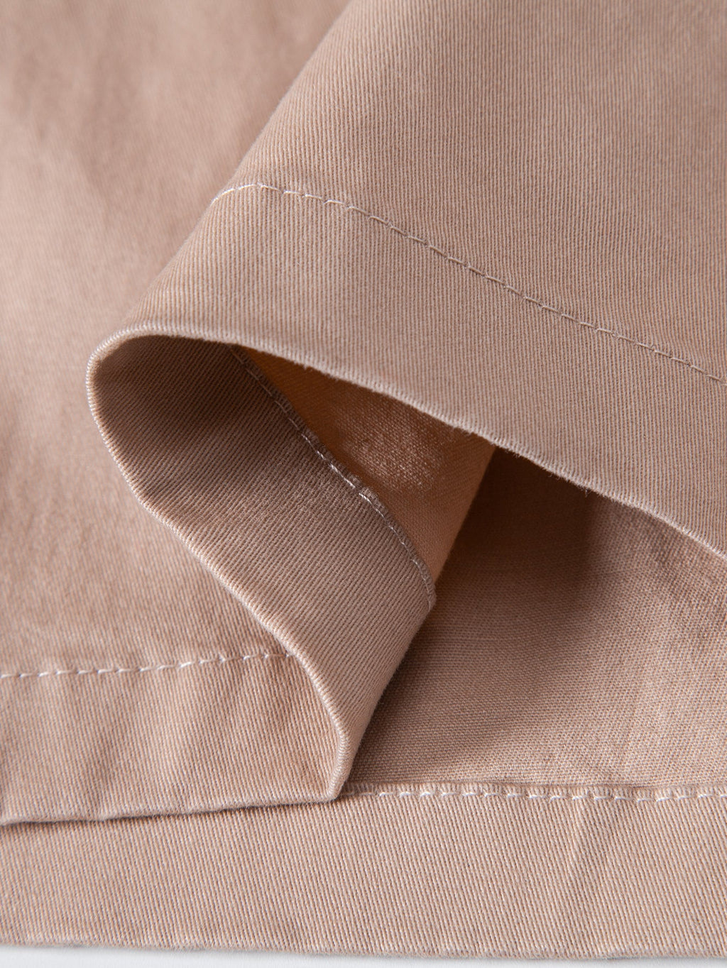 Pantalón corto Verona beige claro: vista del dobladillo y forro interior