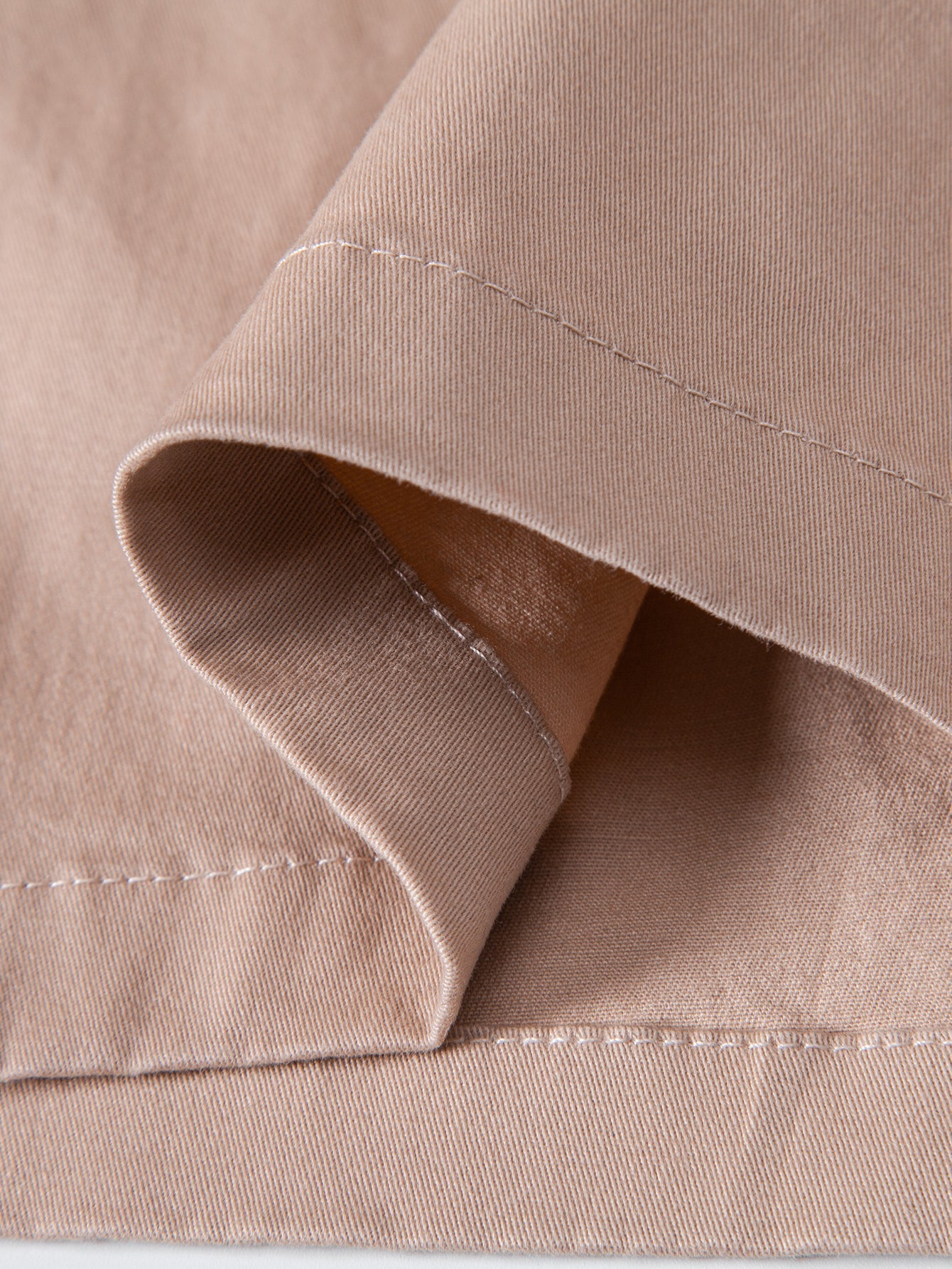 Pantalón corto Verona beige claro: vista del dobladillo y forro interior