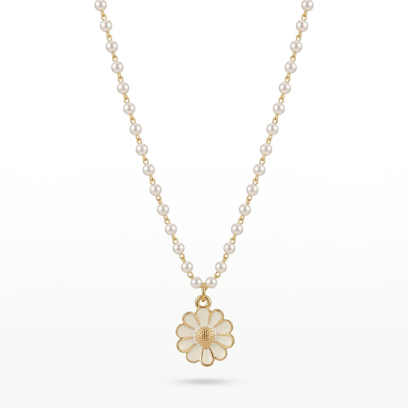 Collar Marguerite · Perla
