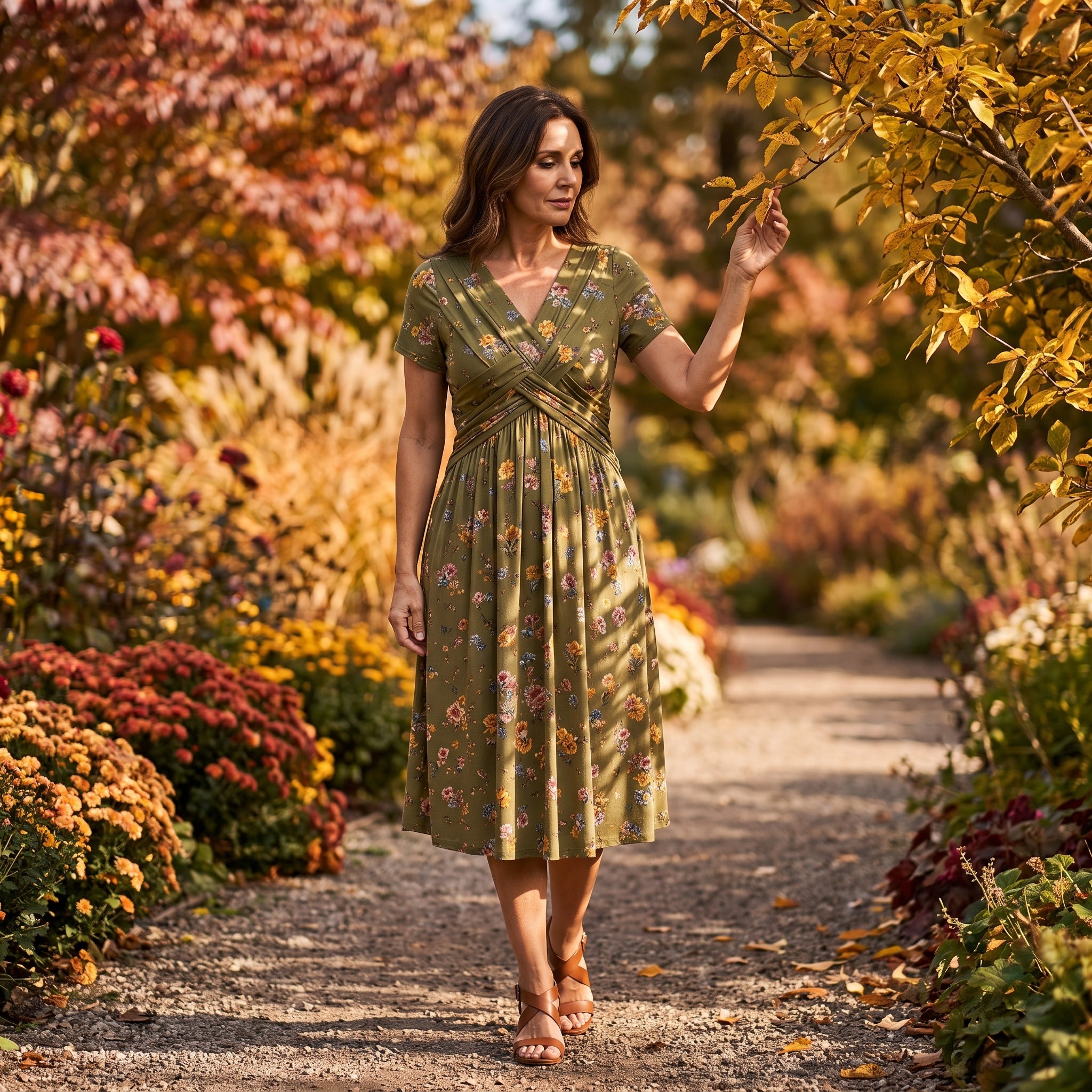 Vestido "Valeria" | Caída Fluida y Escote Estilizador (con bolsillos)