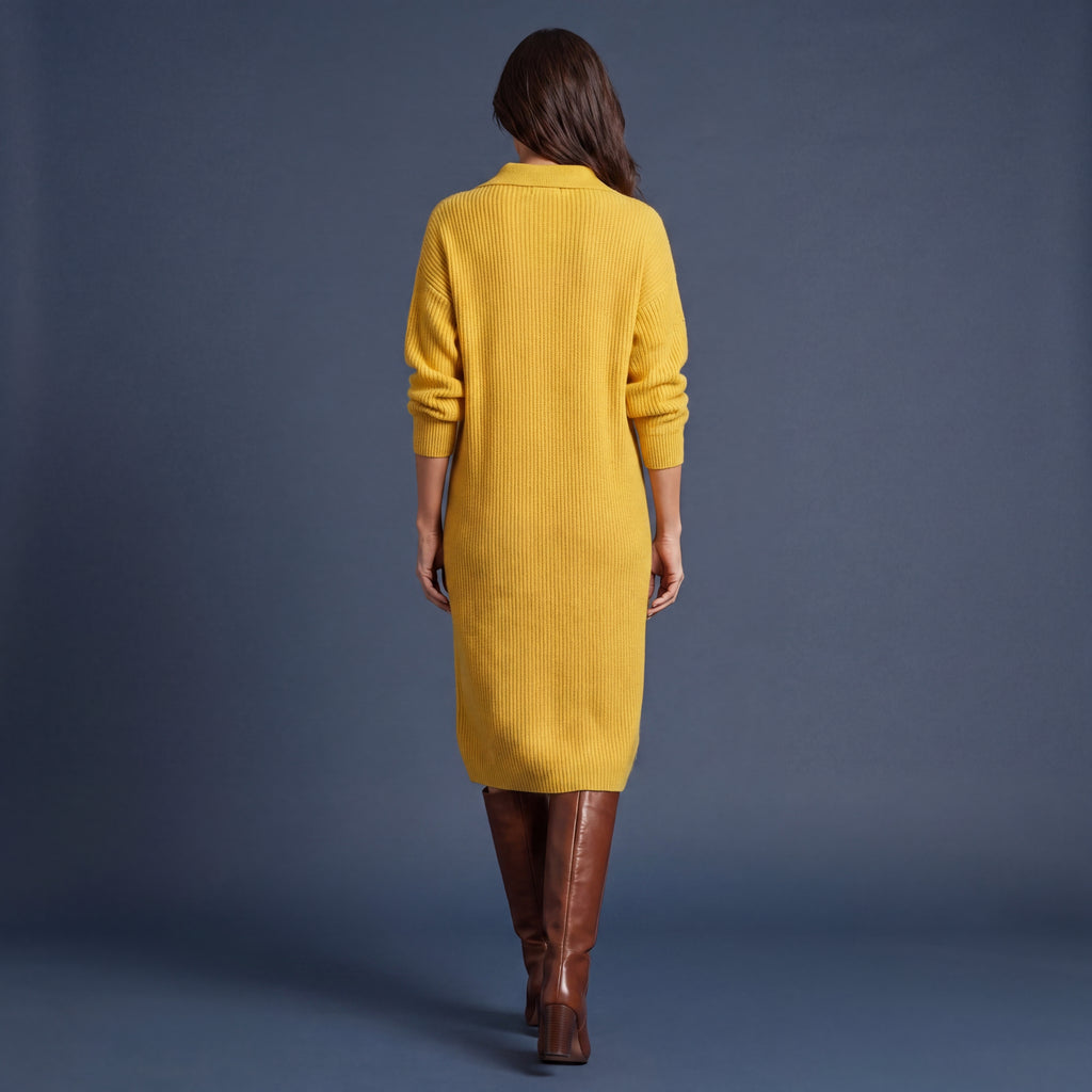Vestido de Punto "Lorena" | Diseño de punto con cuello y botones