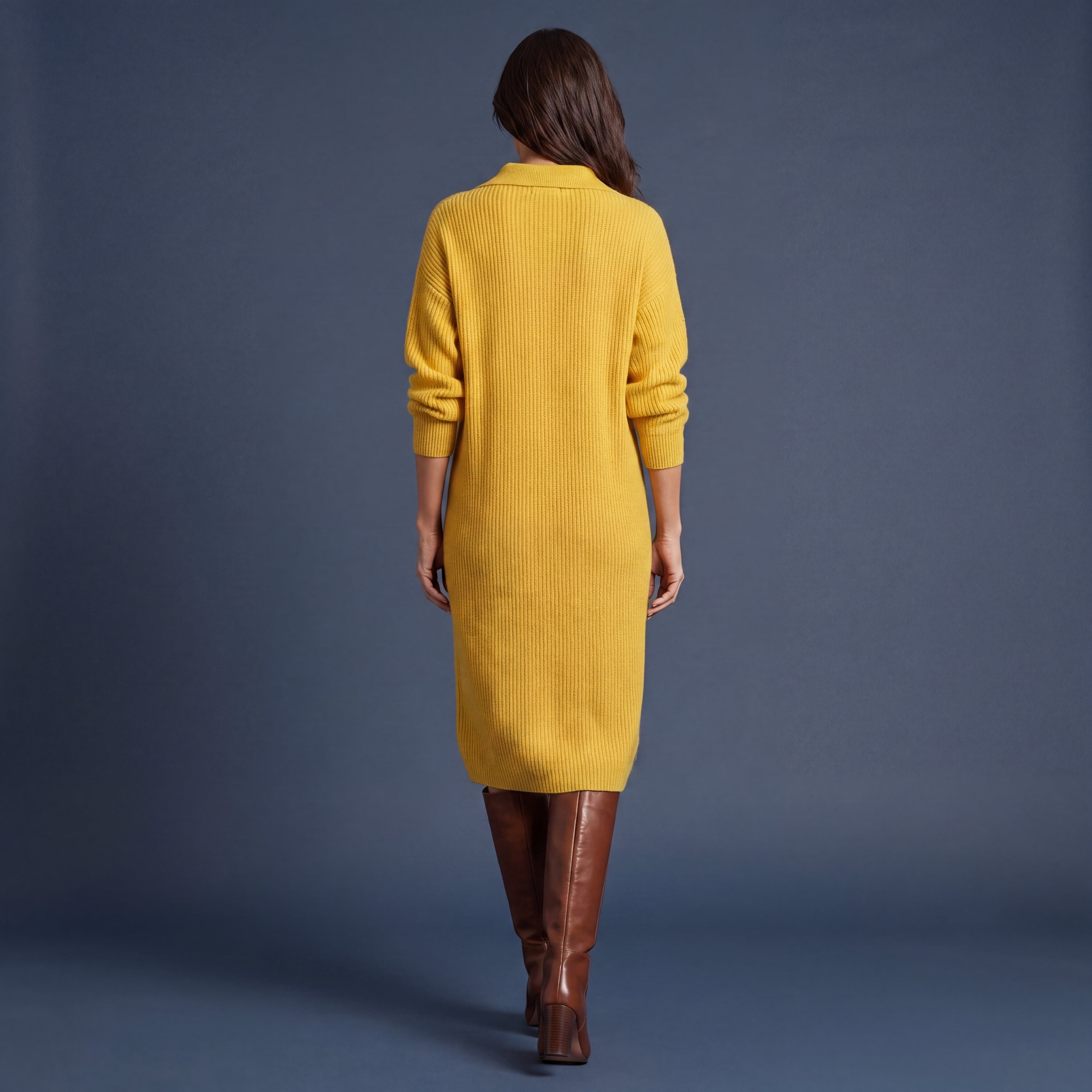 Vestido de Punto "Lorena" | Diseño de punto con cuello y botones