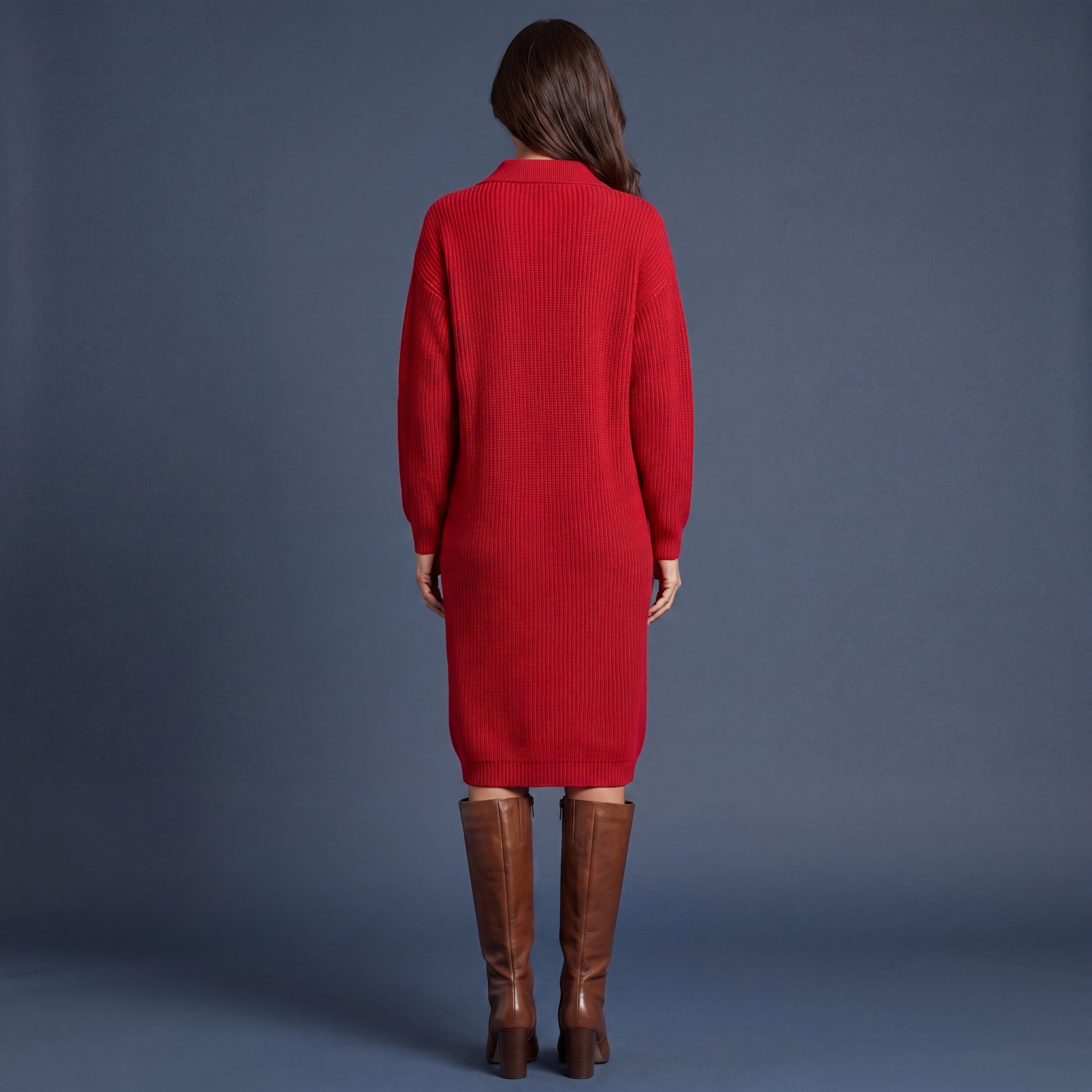 Vestido de Punto "Lorena" | Diseño de punto con cuello y botones