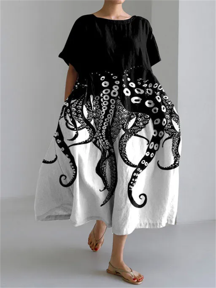 Vestido Fluido Floreal Raffelo