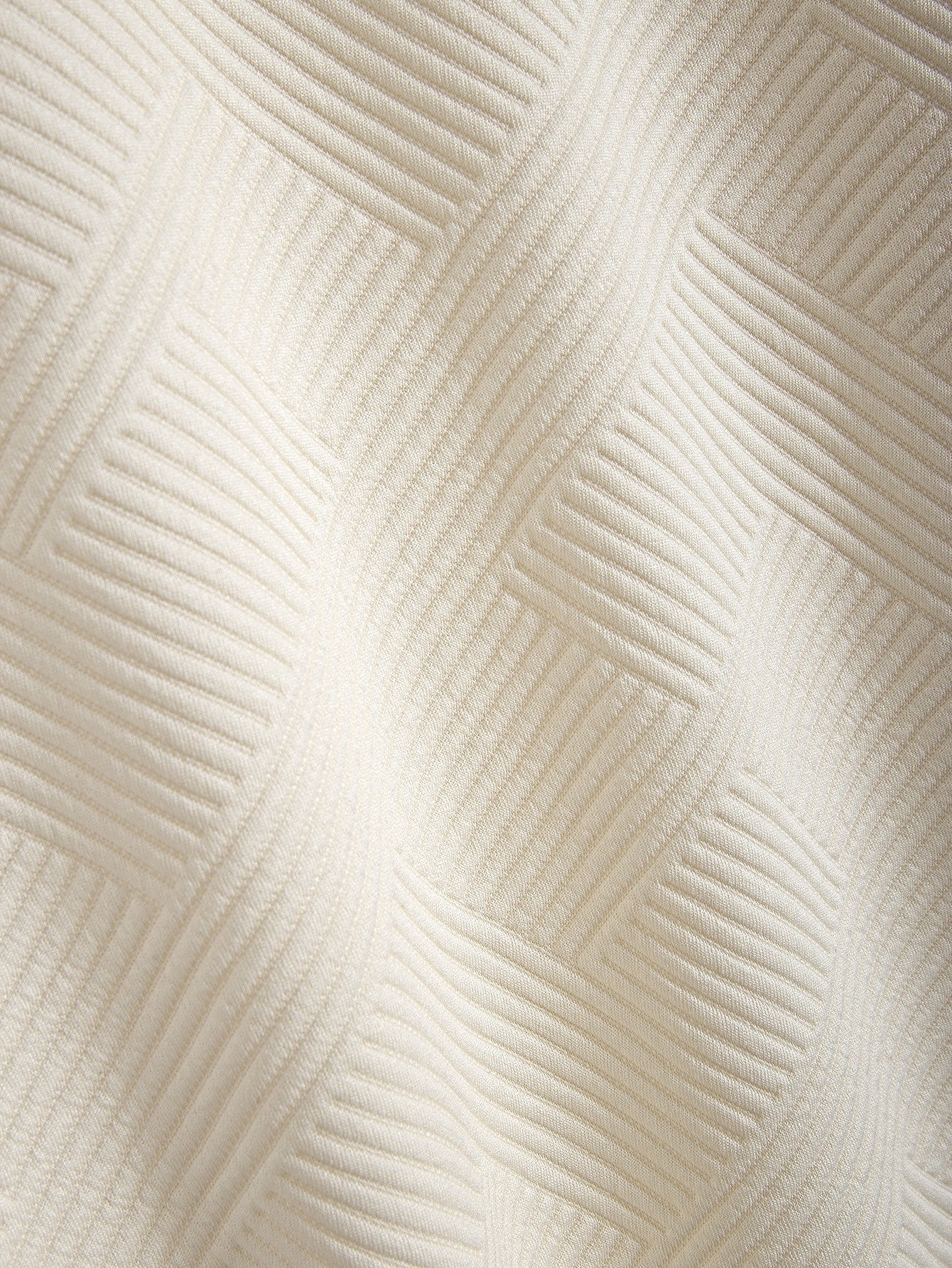 Detalle de tejido jacquard a rayas, beige