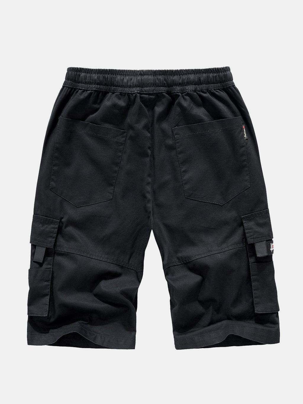 Pantalón corto Aspen negro con bolsillos cargo y pretina elástica