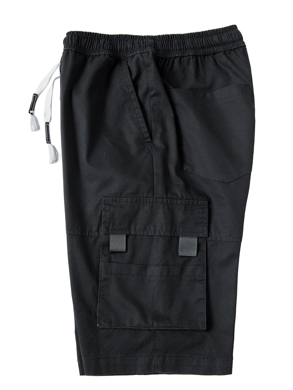 Pantalón corto Aspen negro con bolsillo cargo trasero y pretina elástica