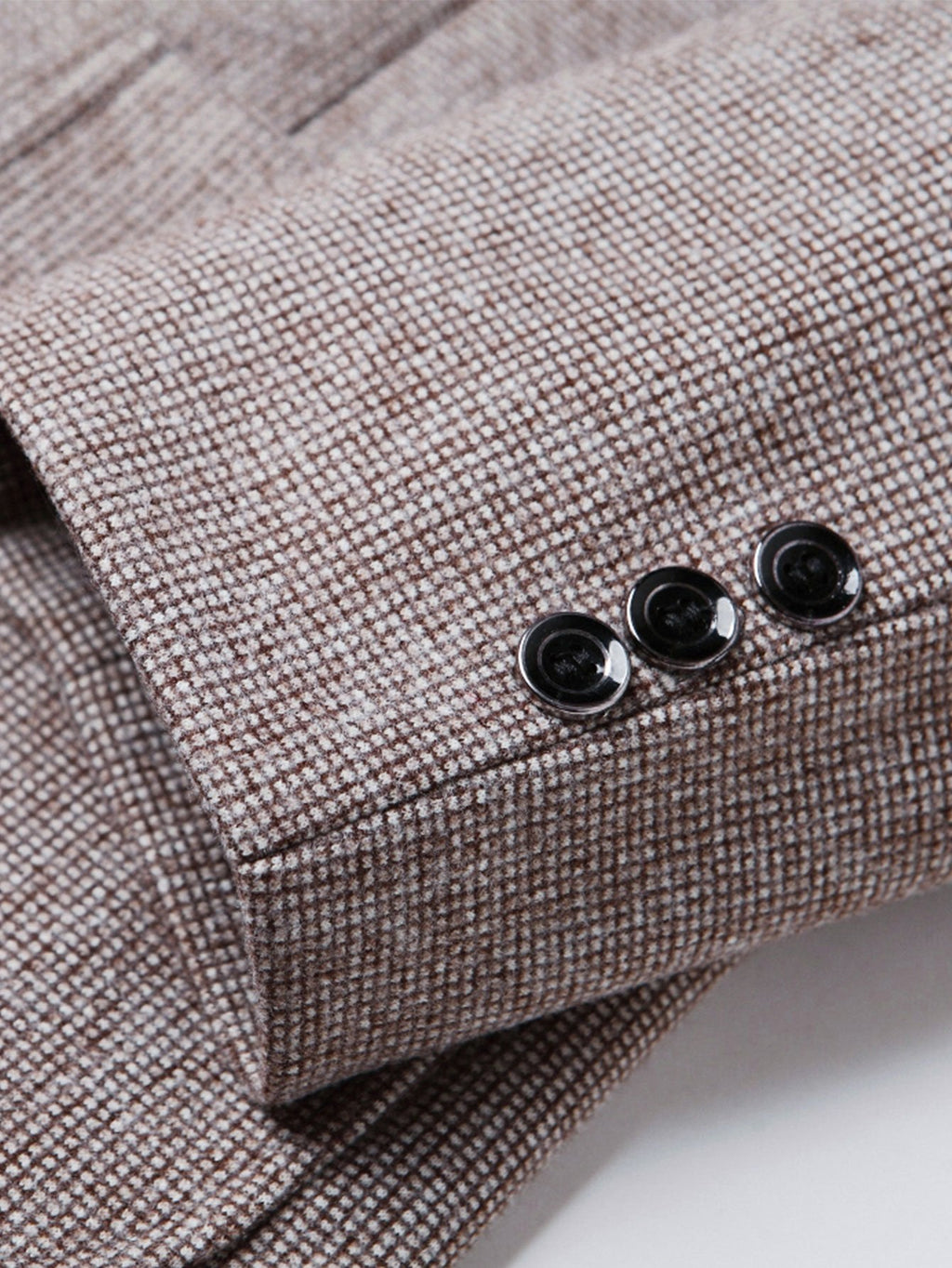 Blazer de cuadros príncipe con botones negros y solapa entallada
