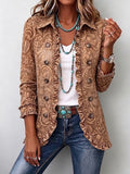 Noemi | Chaqueta Bohemia Floral Vintage con Volantes