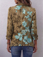Bianca | Chaqueta Bohemia Floral Vintage Degradada con Volantes