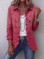 Isotta | Chaqueta Paisley Vintage con Volantes